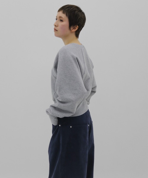 lit（リット）の「Compact Raglan Sweat（スウェット・レディース・グレー/チャコールグレー・FREE）」の12枚目の写真