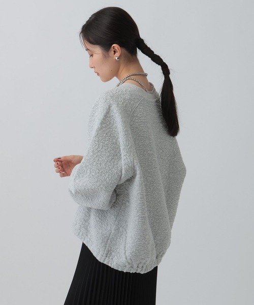 LEPSIM（レプシィム）の「カットジャガードデザインプルオーバー　595570（Tシャツ/カットソー・レディース・ダークブラウン/ライトブルー/ライトグレー・FREE）」の6枚目の写真