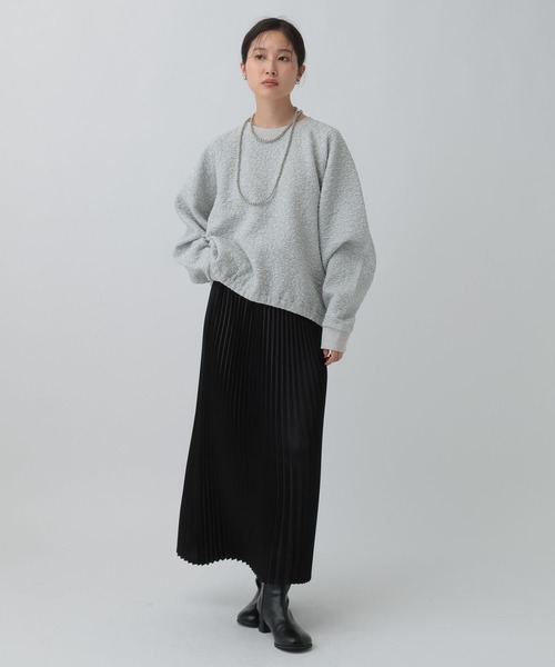 LEPSIM（レプシィム）の「カットジャガードデザインプルオーバー　595570（Tシャツ/カットソー・レディース・ダークブラウン/ライトブルー/ライトグレー・FREE）」の8枚目の写真