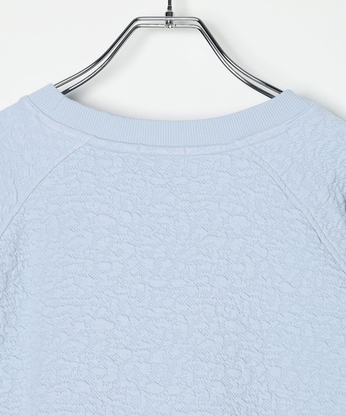 LEPSIM（レプシィム）の「カットジャガードデザインプルオーバー　595570（Tシャツ/カットソー・レディース・ダークブラウン/ライトブルー/ライトグレー・FREE）」の20枚目の写真