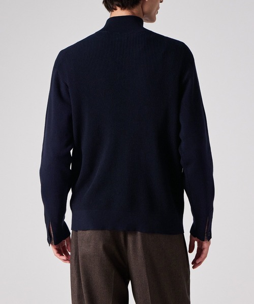 シグネチャーストライプテープ ハーフジップニット / 253452 534Z