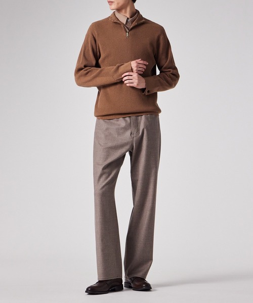 シグネチャーストライプテープ ハーフジップニット / 253452 534Z