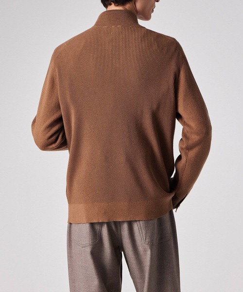 シグネチャーストライプテープ ハーフジップニット / 253452 534Z