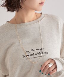 バイカラーチェーンネックレス