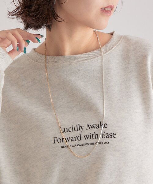 mystic（ミスティック）の「バイカラーチェーンネックレス（リング・レディース・シルバー・ONE SIZE）」の4枚目の写真