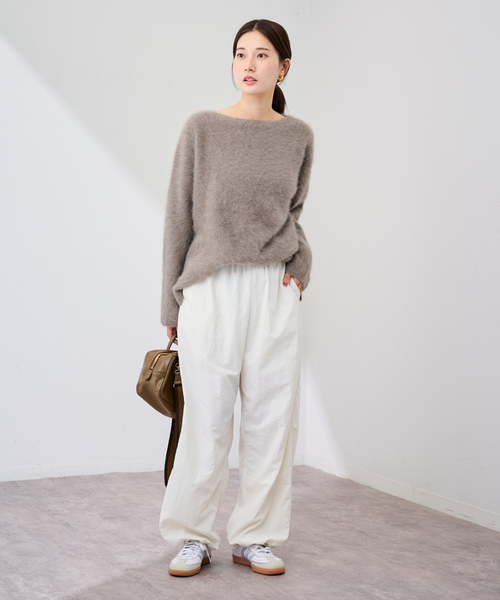 FRAMeWORK(フレームワーク)の「ワッシャーナイロンパンツ(その他パンツ・レディース・アイボリー/ブラック・36/38)」の18枚目の写真