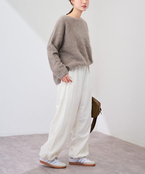 FRAMeWORK(フレームワーク)の「ワッシャーナイロンパンツ(その他パンツ・レディース・アイボリー/ブラック・36/38)」の20枚目の写真