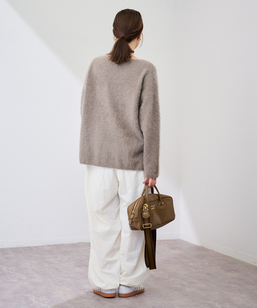 FRAMeWORK(フレームワーク)の「ワッシャーナイロンパンツ(その他パンツ・レディース・アイボリー/ブラック・36/38)」の21枚目の写真