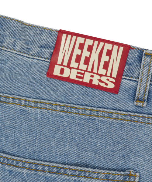 WKNDRS（ウィーキャンドース）の「APPLE DENIM PANTS (BLUE)（デニムパンツ・レディース・その他・LARGE/X-LARGE/SMALL/MEDIUM）」の5枚目の写真
