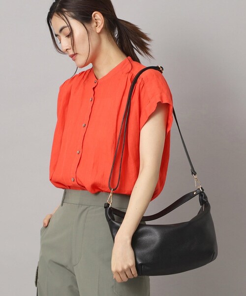 MILOS（ミロス）の「MILOS（ミロス）ワンハンドルショルダーバッグ（ショルダーバッグ・レディース・ブラック/ダークブラウン・00）」の3枚目の写真