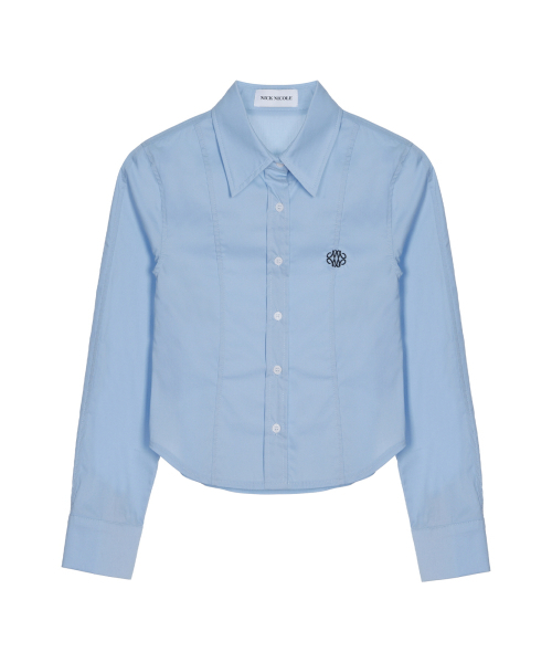 NICK&NICOLE(ニックアンドニコール)の「MINIMAL PINTUCK WRINKLE FREE SHIRT_SKY BLUE(シャツ/ブラウス・レディース・その他・MEDIUM/LARGE)」の4枚目の写真