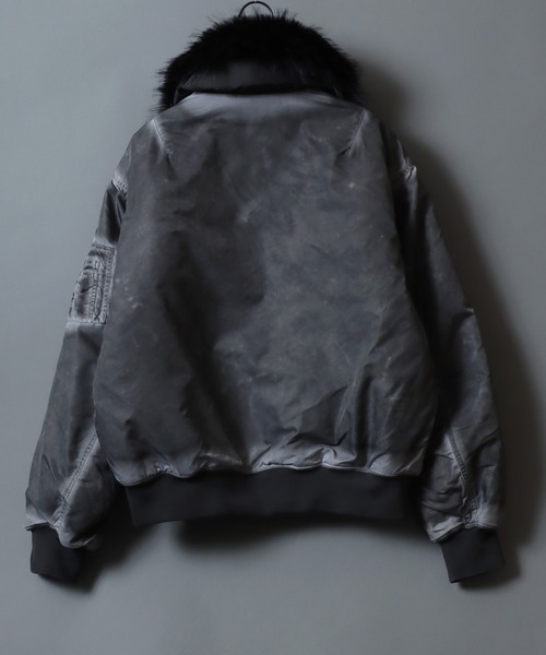 セール】Nylon B-15 Flight Jacket/衿ファー脱着 オーバーサイズ