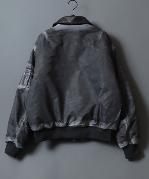 Avirex B15ミリタリージャケット フロントファー襟付き