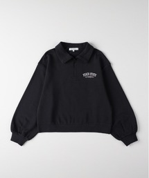 Right-on（ライトオン）の「【VIVIAN BLUE】ハーフジップ スウェットプルオーバー カジュアル スタイリッシュ ロゴ入り（スウェット）」