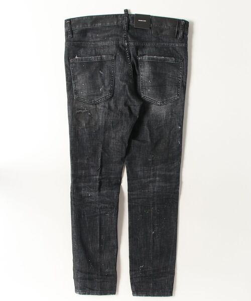 DSQUARED2（ディースクエアード）の「Black Nirvana Wash Skater Jeans/0252（デニムパンツ・メンズ・ブラック・50/48/46）」の2枚目の写真