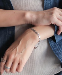 rapiecage | ステンレスフラワープレートブレスレット(ブレスレット)