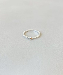 Garland of Dew（ガーランドオブデュウ）の「【SILVER925】天然石メタルボールリング（リング）」