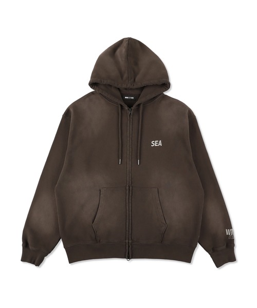 SULFUR DYEING LOGO ZIP SWEATSHIRT（パーカー）｜WIND AND SEA