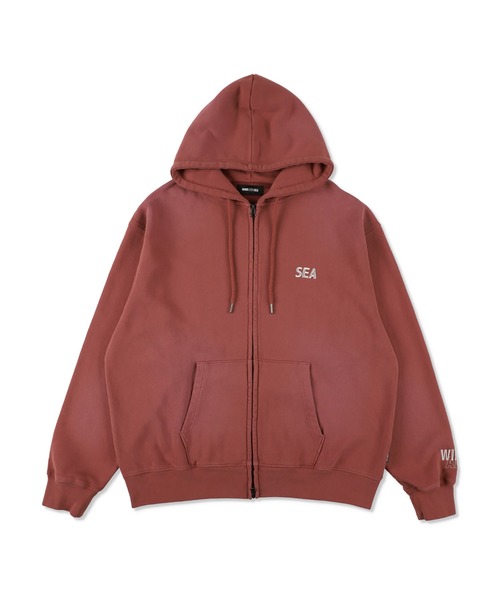 SULFUR DYEING LOGO ZIP SWEATSHIRT（パーカー）｜WIND AND SEA