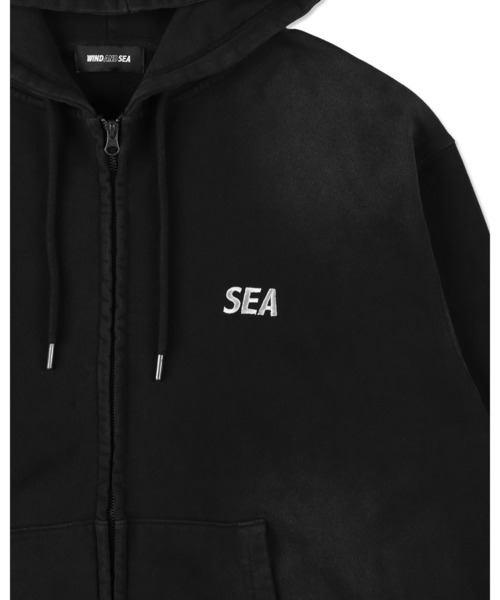 SULFUR DYEING LOGO ZIP SWEATSHIRT（パーカー）｜WIND AND SEA