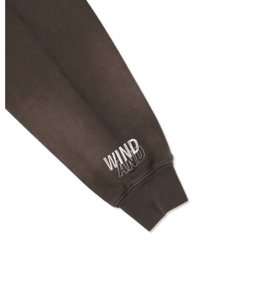 WIND AND SEA(ウィンダンシー)の「SULFUR DYEING LOGO ZIP SWEATSHIRT(パーカー・メンズ・パープル/ブラウン/サックスブルー系/レッド/ブラック・S/M/L/XL)」の12枚目の写真