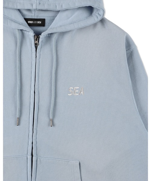 WIND AND SEA(ウィンダンシー)の「SULFUR DYEING LOGO ZIP SWEATSHIRT(パーカー・メンズ・パープル/ブラウン/サックスブルー系/レッド/ブラック・S/M/L/XL)」の15枚目の写真