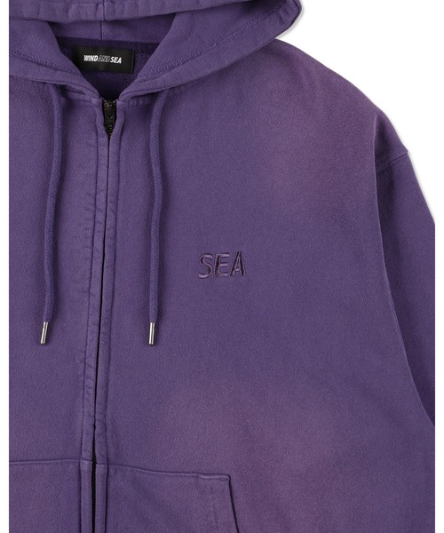 WIND AND SEA(ウィンダンシー)の「SULFUR DYEING LOGO ZIP SWEATSHIRT(パーカー・メンズ・パープル/ブラウン/サックスブルー系/レッド/ブラック・S/M/L/XL)」の19枚目の写真