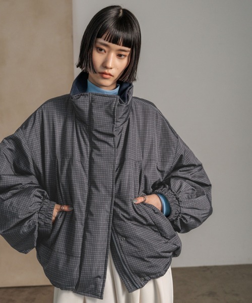 チェックモンスターショートコート 598063（ブルゾン）｜LOWRYS FARM