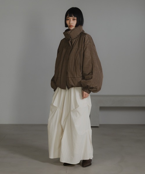 LOWRYS FARM（ローリーズファーム）の「チェックモンスターショートコート　598063（ブルゾン・レディース・グレー/ブラウン・FREE）」の19枚目の写真