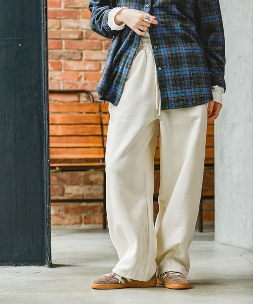 GEORGE'S(ジョージズ)の「裏起毛スウェットパンツ(スウェットパンツ・レディース・グレー/アイボリー/ネイビー・SMALL/MEDIUM)」の2枚目の写真