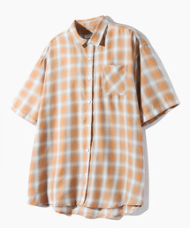 DIMITRI BLACK（ディミトリブラック）の「ASI Four Seasons Ombre Short Sleeve Check Shirt_Yellow（シャツ/ブラウス）」