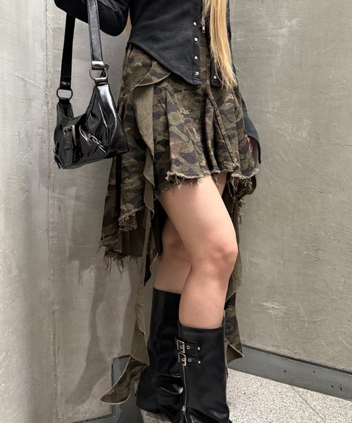 Figments(フィグメンツ)の「カモフライレヘムミドルスカート(スカート・レディース・その他1・SMALL/MEDIUM)」の1枚目の写真