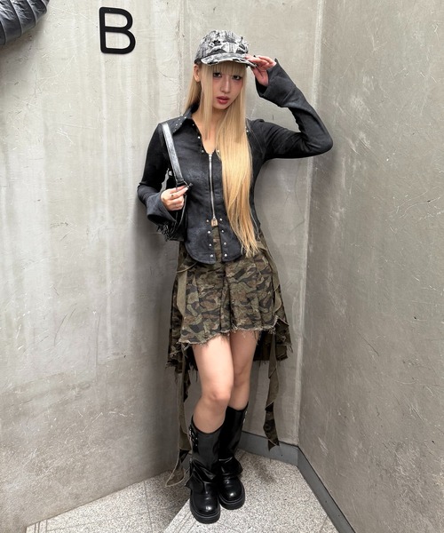 Figments(フィグメンツ)の「カモフライレヘムミドルスカート(スカート・レディース・その他1・SMALL/MEDIUM)」の4枚目の写真