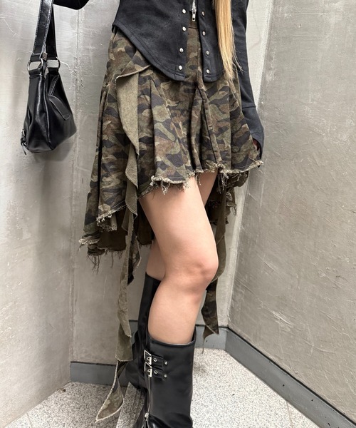 Figments(フィグメンツ)の「カモフライレヘムミドルスカート(スカート・レディース・その他1・SMALL/MEDIUM)」の5枚目の写真