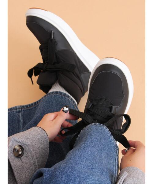 ehka sopo（エヘカソポ）の「中綿ブーツ（ブーツ・レディース・ブラック/キナリ/グレー・M/L）」の2枚目の写真