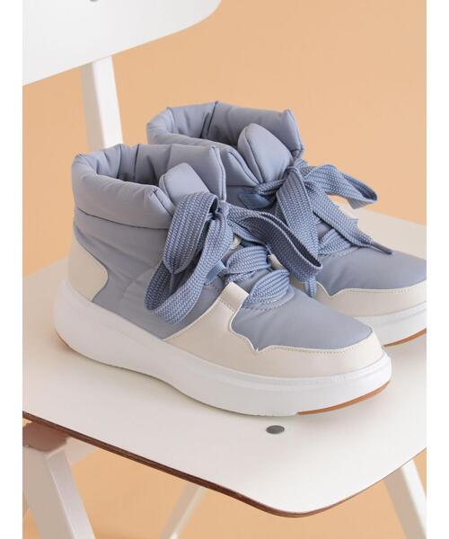 ehka sopo（エヘカソポ）の「中綿ブーツ（ブーツ・レディース・ブラック/キナリ/グレー・M/L）」の15枚目の写真