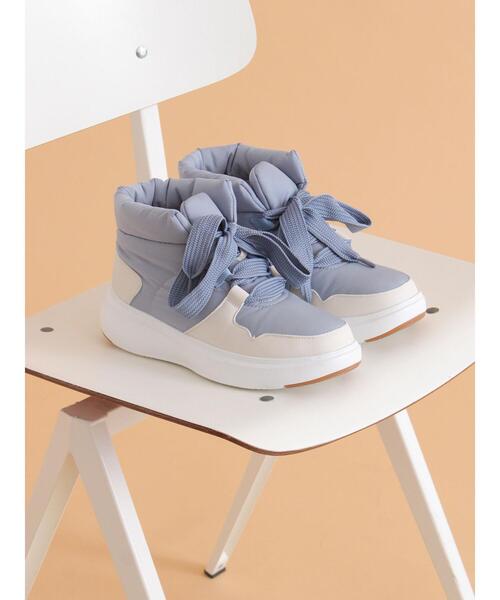 ehka sopo（エヘカソポ）の「中綿ブーツ（ブーツ・レディース・ブラック/キナリ/グレー・M/L）」の16枚目の写真