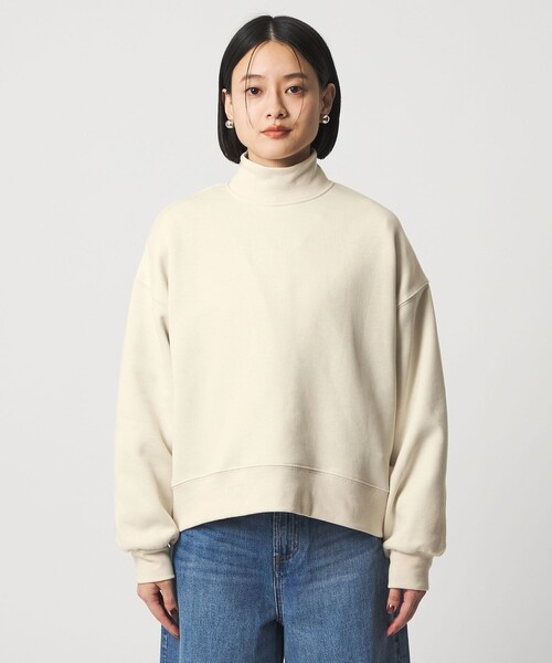 A DAY IN THE LIFE UNITED ARROWS（アデイインザライフユナイテッドアローズ）の「ダンボール 裏起毛 ハイネックスウェット ＜A DAY IN THE LIFE＞（スウェット・レディース・オフホワイト/ベージュ/ロイヤルブルー/ダークグレー・FREE）」の8枚目の写真