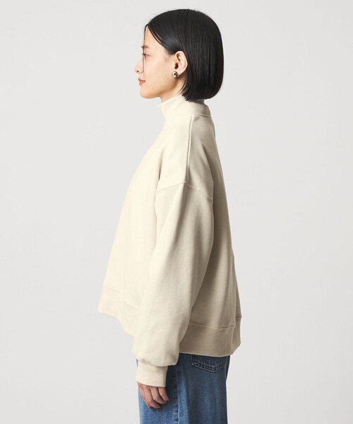 A DAY IN THE LIFE UNITED ARROWS（アデイインザライフユナイテッドアローズ）の「ダンボール 裏起毛 ハイネックスウェット ＜A DAY IN THE LIFE＞（スウェット・レディース・オフホワイト/ベージュ/ロイヤルブルー/ダークグレー・FREE）」の9枚目の写真