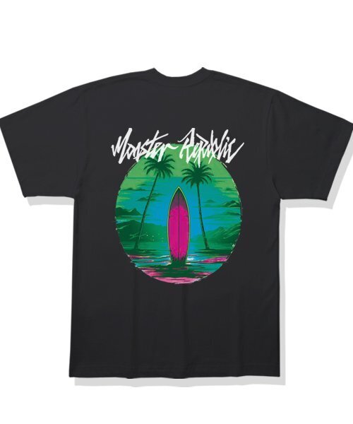 MONSTER REPUBLIC(モンスターリパブリック)の「サーフィンシェイクミックスグリーンTシャツブラック(Tシャツ/カットソー・レディース・その他・LARGE/MEDIUM/SMALL/X-LARGE)」の2枚目の写真