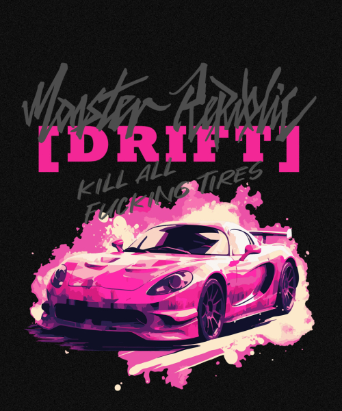MONSTER REPUBLIC(モンスターリパブリック)の「ドリフト ビビッドピンク Tシャツ ブラック(Tシャツ/カットソー・レディース・その他・LARGE/MEDIUM/SMALL/X-LARGE)」の2枚目の写真
