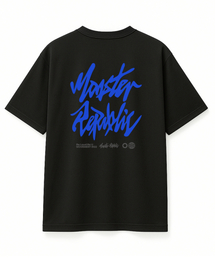 アセンティックロゴブルーTシャツブラック_8122