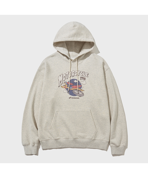 PHYPS MOTORCYCLE(フィップスモーターサイクル)の「Vintage Flying Duck Hoodie Oatmeal(パーカー・レディース・その他・SMALL/MEDIUM/LARGE/X-LARGE)」の1枚目の写真