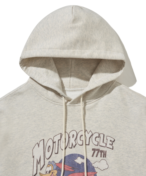 PHYPS MOTORCYCLE(フィップスモーターサイクル)の「Vintage Flying Duck Hoodie Oatmeal(パーカー・レディース・その他・SMALL/MEDIUM/LARGE/X-LARGE)」の3枚目の写真