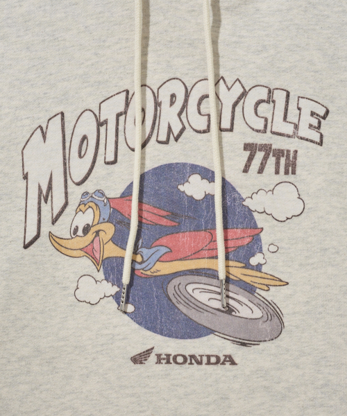 PHYPS MOTORCYCLE(フィップスモーターサイクル)の「Vintage Flying Duck Hoodie Oatmeal(パーカー・レディース・その他・SMALL/MEDIUM/LARGE/X-LARGE)」の4枚目の写真