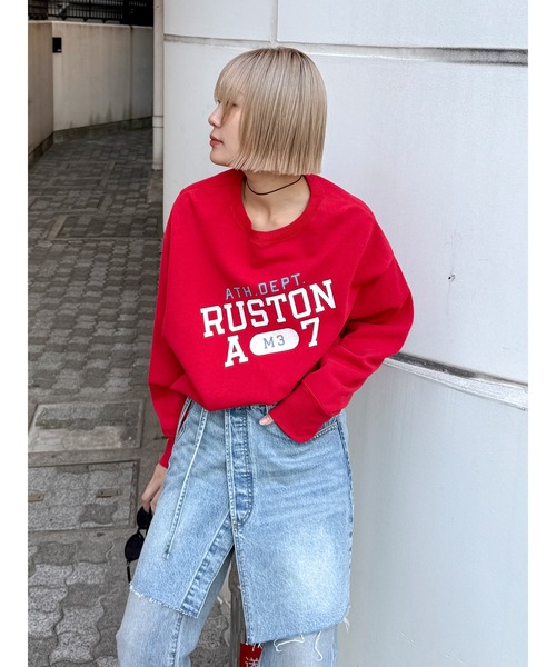 ungrid♡ビックルーズロゴスウェット Ungrid（アングリッド） トレーナー スウェット ルーズシルエットロゴ