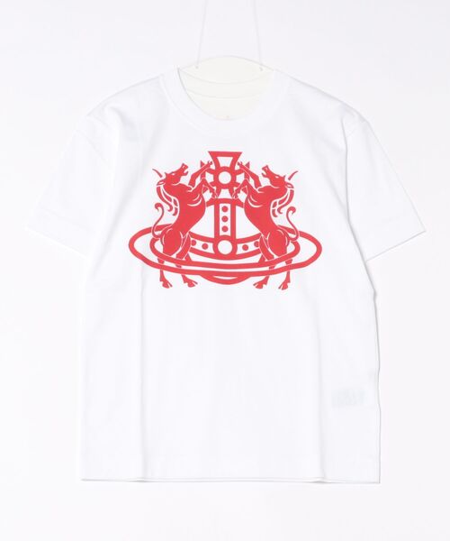 Vivienne Westwood(ヴィヴィアンウエストウッド)の「New Year Zodiac & OrbリラックスTシャツ(Tシャツ/カットソー・レディース・ホワイト/ブラック・40/38/36)」の1枚目の写真