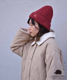 Bleu Bleuet（ブルーブルーエ）の「スカンジナビアンフォレスト刺繍ニット帽（ニットキャップ/ビーニー）」