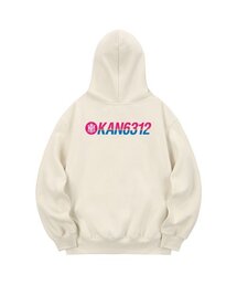 KHC0075 カンソフト 裏起毛フードパーカー - クリーム
