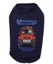 KRIFF MAYER（クリフメイヤー）の「【犬服・ドッグウェア･綿100%】DOGラビット半袖T(車)（ペットウェア）」